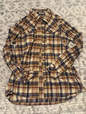 LL Bean Plaid Flannel Shirt Small
